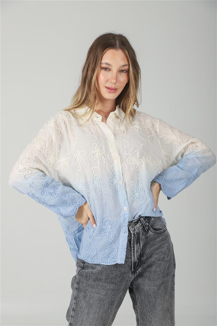 Camisa Zask Degrade Bordada